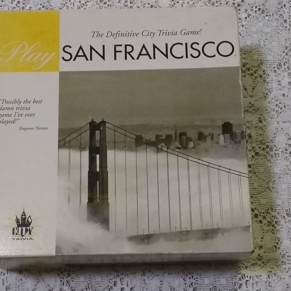 VINTAGE PLAY SAN FRANCISCO CITY TRIVIA GAME